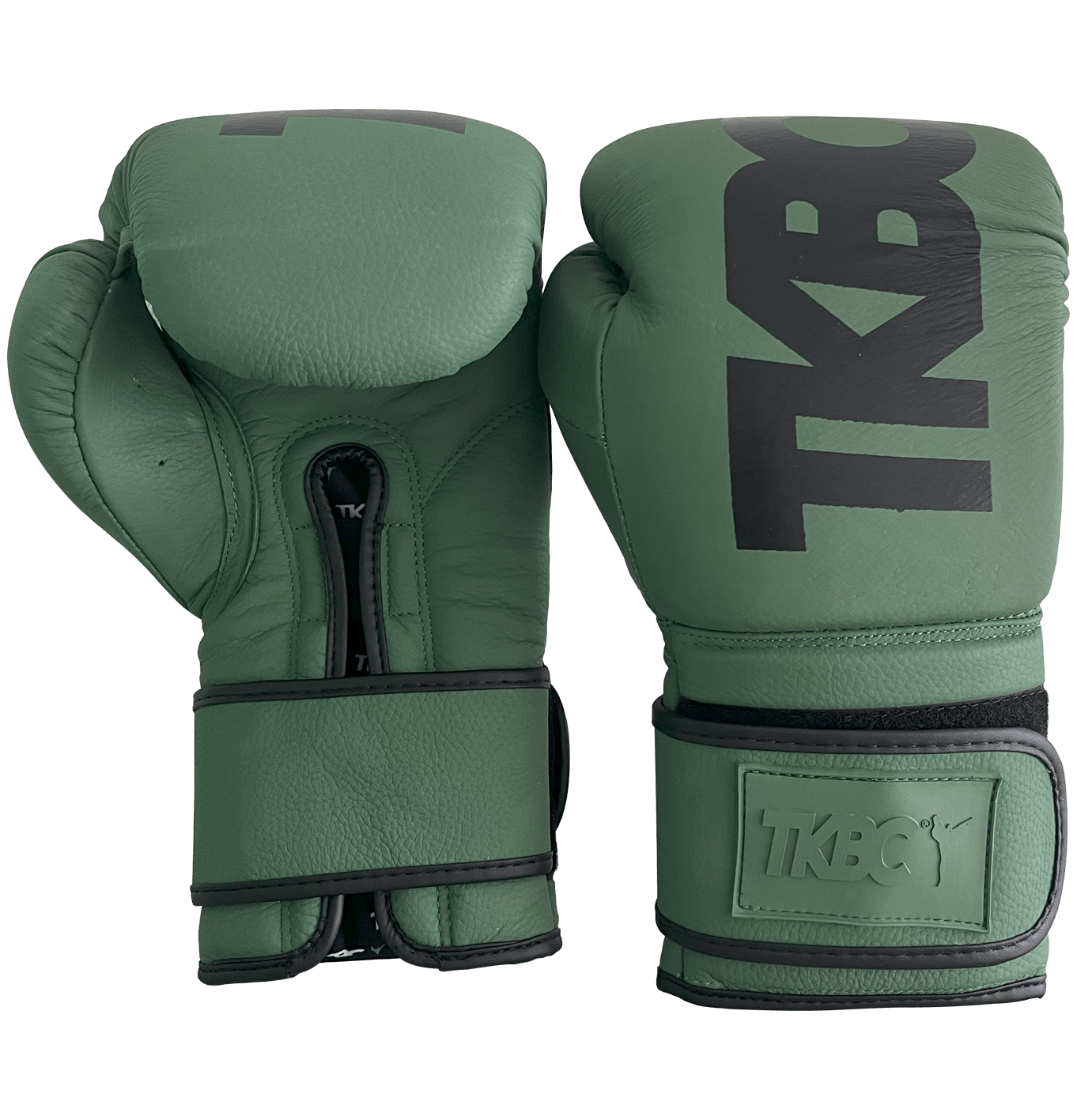 TKBC Boxhandschuhe grün Logo gedruckt